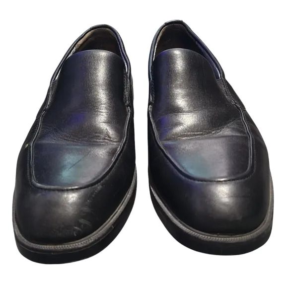 JOHNSTON &amp; MURPHY black dress shoes 9.5