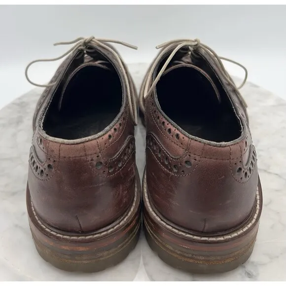Johnston &amp; Murphy J&amp;M 1850 Wingtips Men's Size 9.5 Shoes 20-4364 Lug Soles