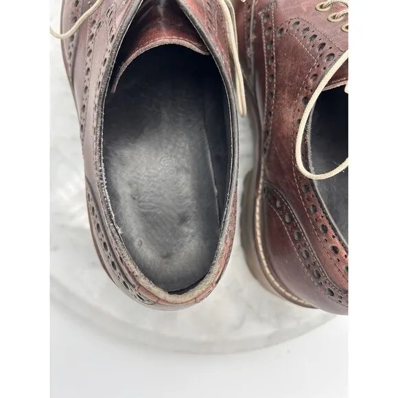Johnston &amp; Murphy J&amp;M 1850 Wingtips Men's Size 9.5 Shoes 20-4364 Lug Soles