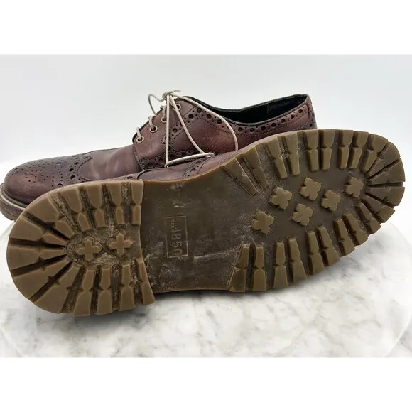 Johnston &amp; Murphy J&amp;M 1850 Wingtips Men's Size 9.5 Shoes 20-4364 Lug Soles