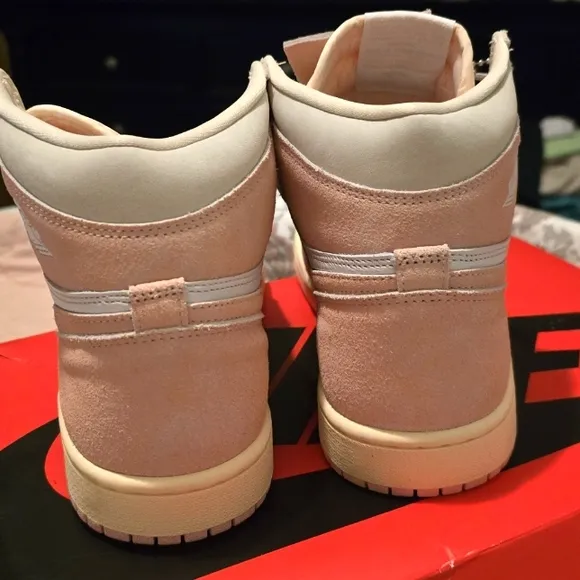 Jordan 1 Retro High OG Women's Pink and White Sneakers