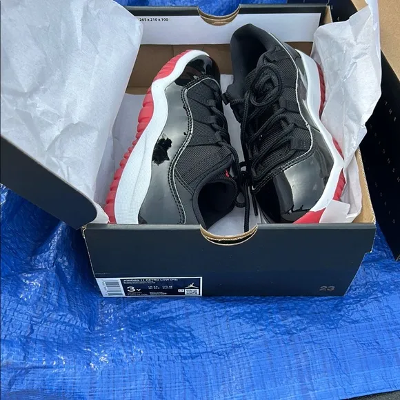 Jordan 11 Retro Low PS Black and Red Shoes