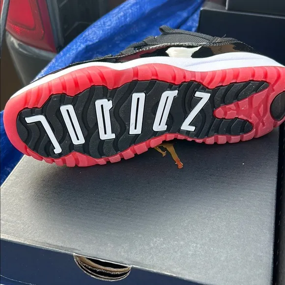 Jordan 11 Retro Low PS Black and Red Shoes