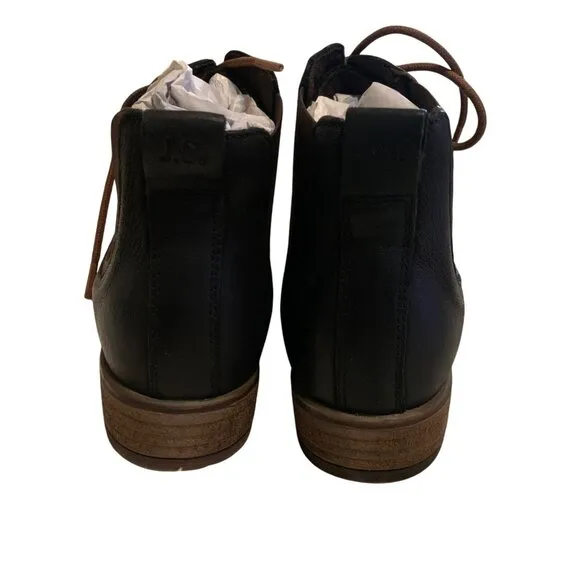 Josef Seibel Women's Ankle Boots Lace-up Sienna 83 Black Leather Size 6.5 Grunge