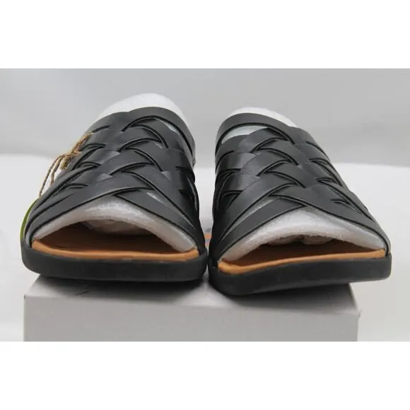 Juil sandals black leather Kilimanjaro earthing grounding slide EU 45 mens US 12