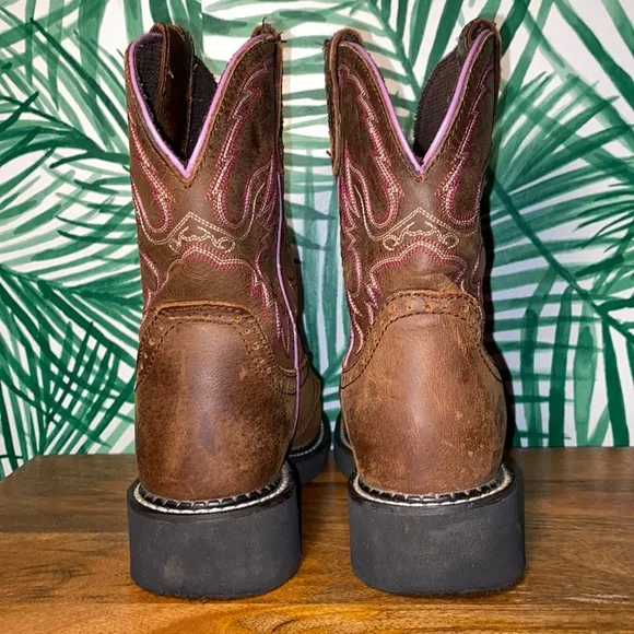 Justin Gypsy Steel Toe EH Western Work Boots Brown Leather Women’s 6.5 B