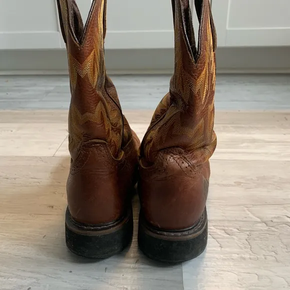 Justin Men’s Stampede Western Workboots Size 9 1/2