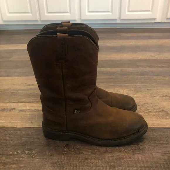 Justin Mens Work-boots 9 1/2 D