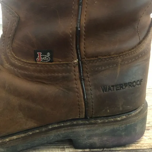 Justin Mens Work-boots 9 1/2 D