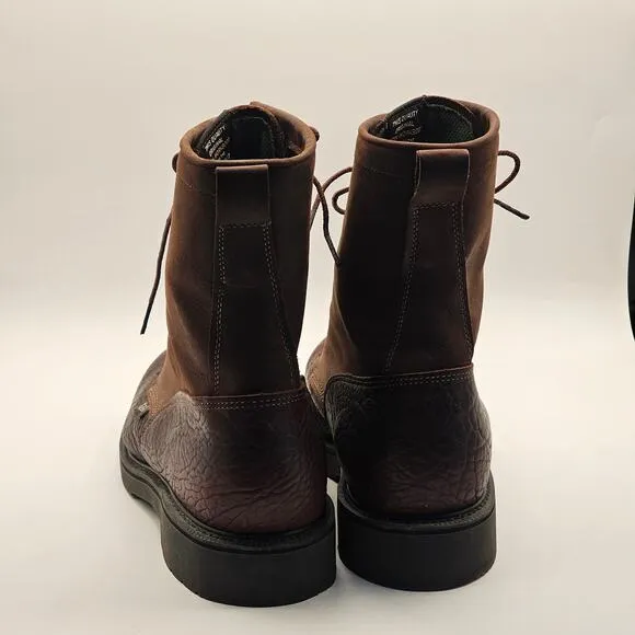 Justin Workboot P3571-11789451 - Dark Brown Lace-Up 8&quot; Mens Size 11.5EEE