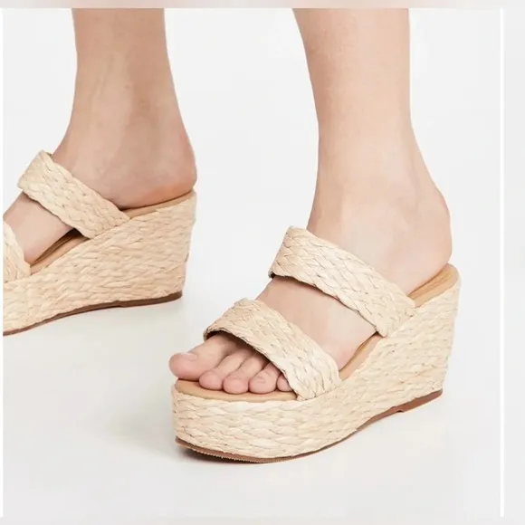KAANAS Women’s Tenerife 2 Band Wedge Sandals Size 8 Brand New Never Worn