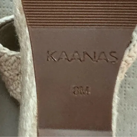 KAANAS Women’s Tenerife 2 Band Wedge Sandals Size 8 Brand New Never Worn