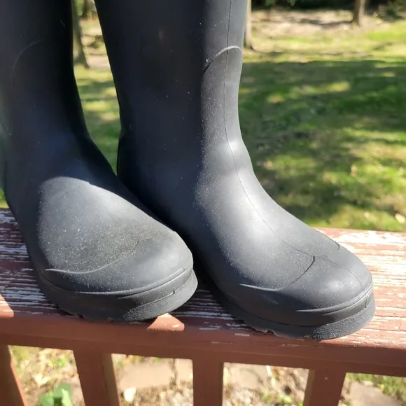 Kamik Jennifer Women's Black Waterproof Round Toe Knee High Rain Boots Size 7
