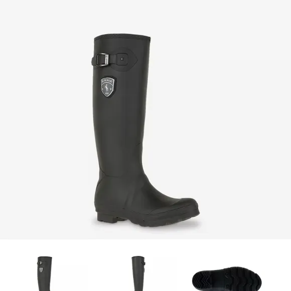 Kamik Jennifer Women's Black Waterproof Round Toe Knee High Rain Boots Size 7