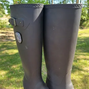 Kamik Jennifer Women's Black Waterproof Round Toe Knee High Rain Boots Size 7