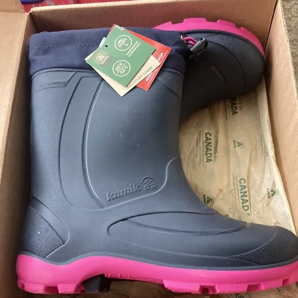 Kamik Kids' Snobuster 1 Waterproof Winter Boot Pre/Grade School Boots Size 5.0 M