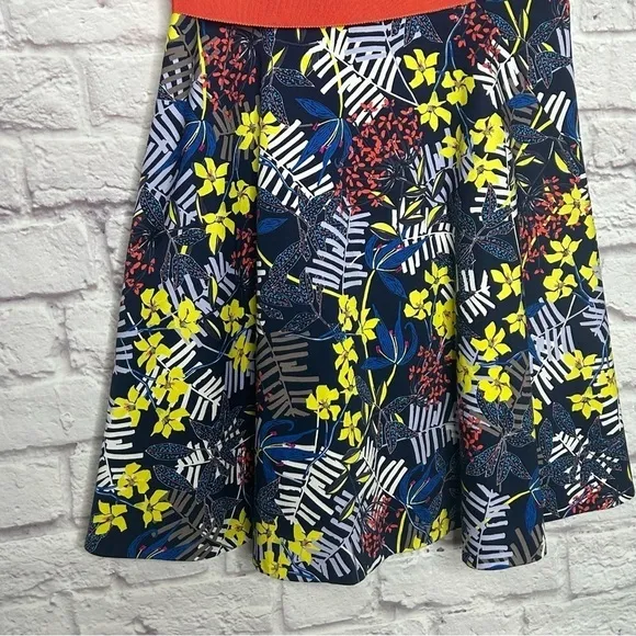 Karen Millen Fit and Flare Floral Print Skater Dress