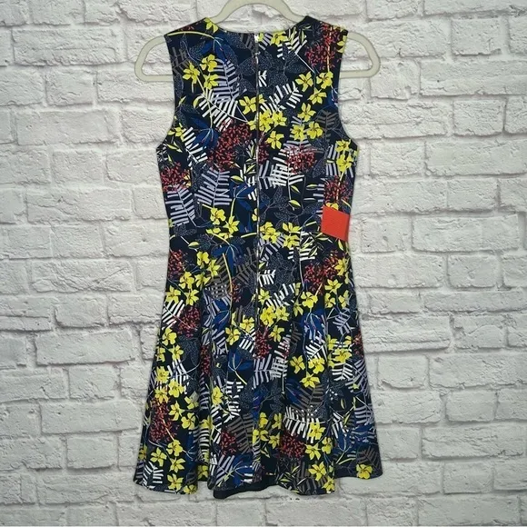 Karen Millen Fit and Flare Floral Print Skater Dress