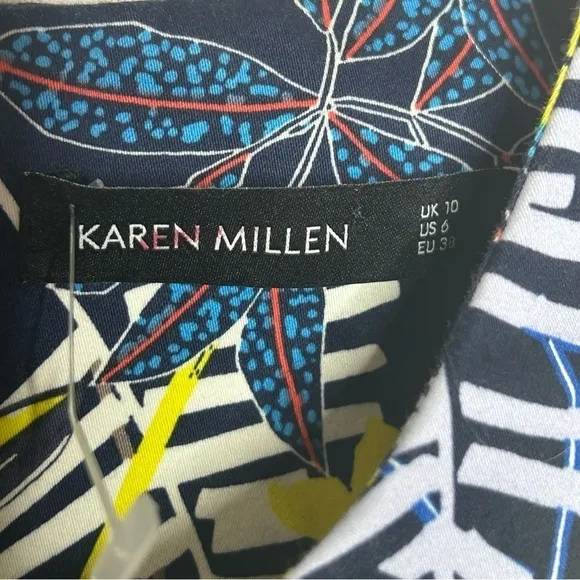 Karen Millen Fit and Flare Floral Print Skater Dress