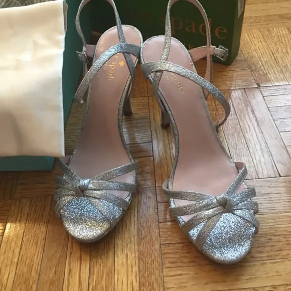 Kate spade glitter sandals 7M worn once Florence