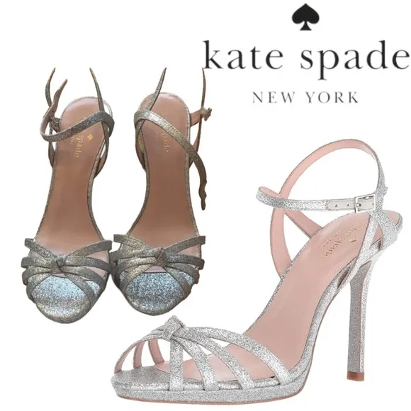 Kate spade glitter sandals 7M worn once Florence