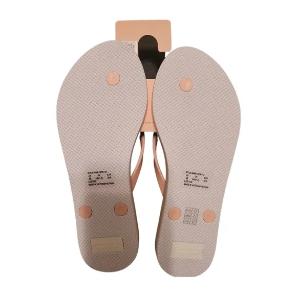 Kate Spade New Fiji Watermelon Party/Pink Salt Flip Flops, Sz 8 NWT