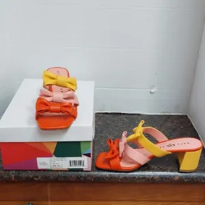 Katy Perry Collections Women's Multicolor Bow Heel Sandals...SiZE 6...NEW IN BOX