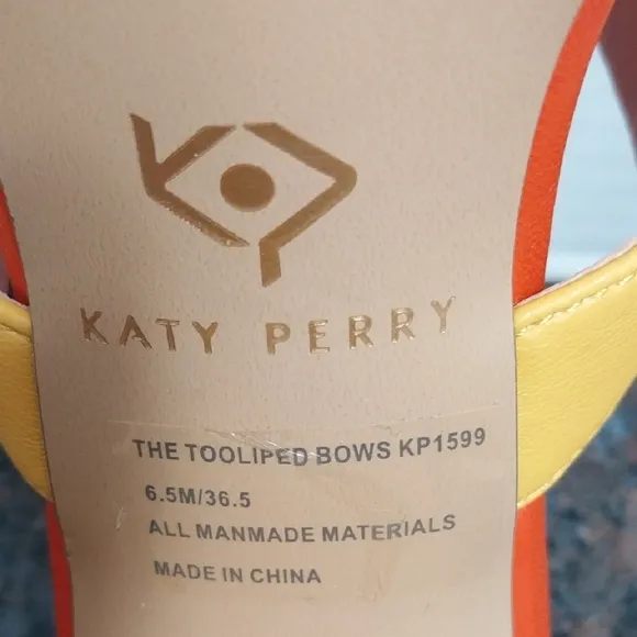 Katy Perry Collections Women's Multicolor Bow Heel Sandals...SiZE 6...NEW IN BOX