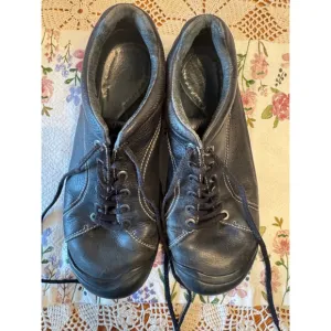 Keen Hiking Shoes Womens Black Briggs Oxford Lace Up Leather Comfort, Size 12