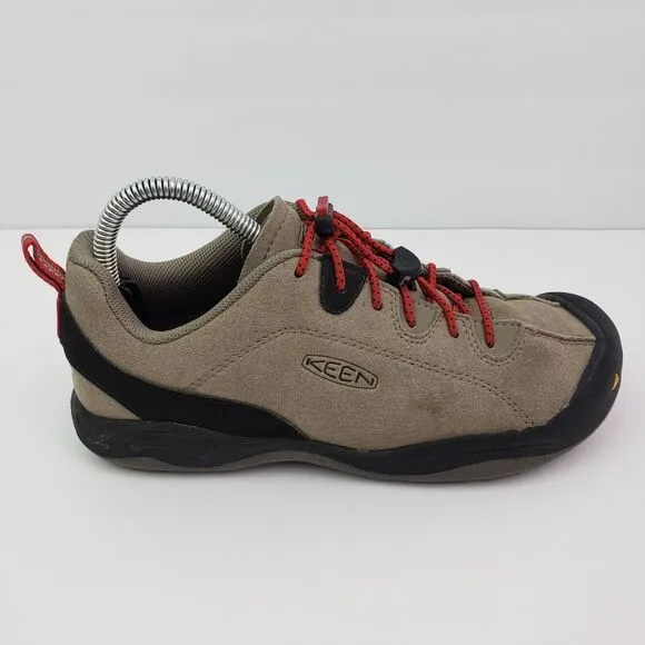 Keen Jasper Boys Size 4Y Brown Leather Outdoors Hiking Sneaker Shoes 1015205