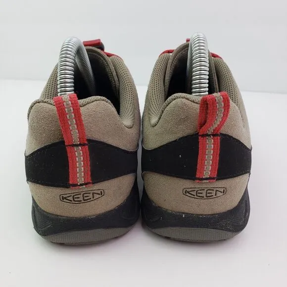 Keen Jasper Boys Size 4Y Brown Leather Outdoors Hiking Sneaker Shoes 1015205