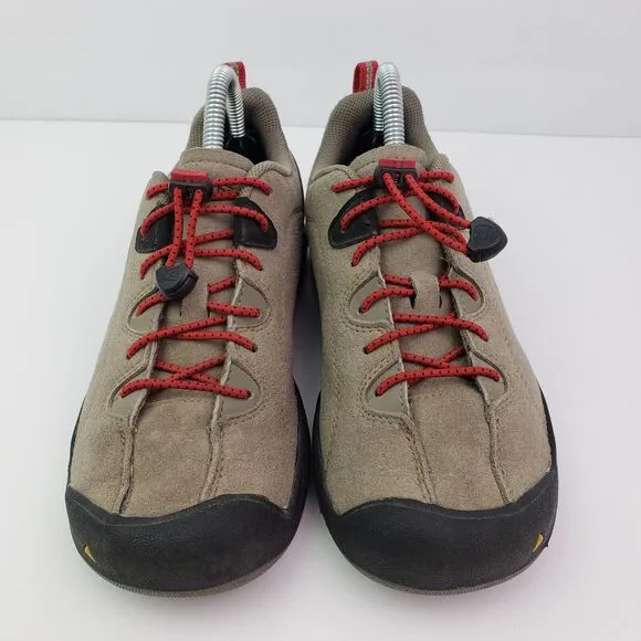 Keen Jasper Boys Size 4Y Brown Leather Outdoors Hiking Sneaker Shoes 1015205