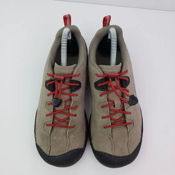 Keen Jasper Boys Size 4Y Brown Leather Outdoors Hiking Sneaker Shoes 1015205