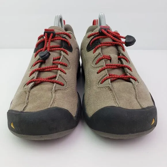 Keen Jasper Boys Size 4Y Brown Leather Outdoors Hiking Sneaker Shoes 1015205