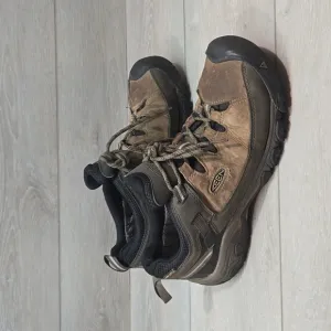 Keen Mens Leather Outdoor Hiking Sneakers shoes sz 11.5