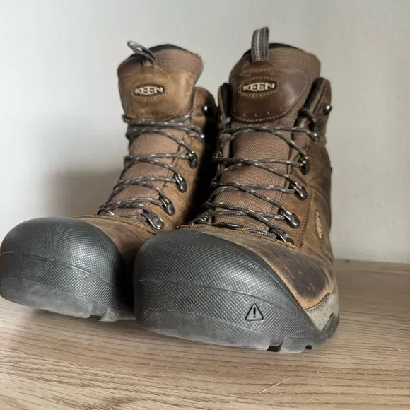 Keen Revel III Waterproof Winter Boots Mens 12 M‎ Brown Leather Hiking Work Wear