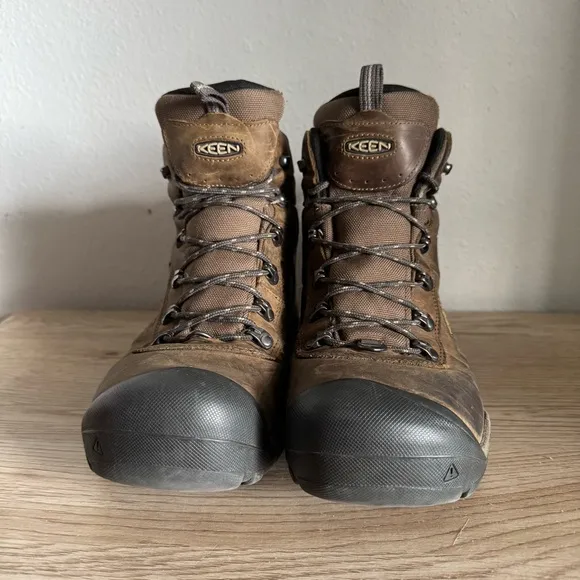 Keen Revel III Waterproof Winter Boots Mens 12 M‎ Brown Leather Hiking Work Wear