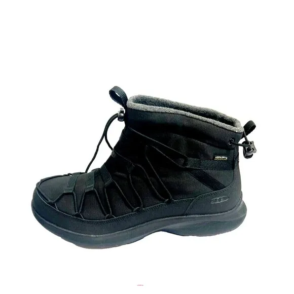 KEEN UNEEK Snk Chukka Boots Mens Size 10.5 Waterproof Pull-on Triple Black