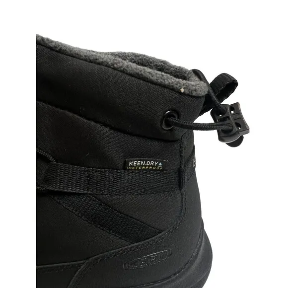 KEEN UNEEK Snk Chukka Boots Mens Size 10.5 Waterproof Pull-on Triple Black