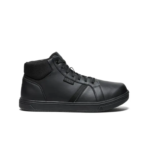 Keen Utility Men's Kenton Mid PTC Soft Toe Black Leather Work Boots Size 10.5