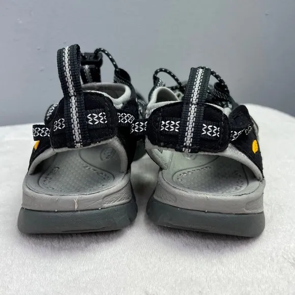 Keen Whisper Closed Toe Sport Sandal 7.5 Women Black Gray Hiking Shoes NWOT