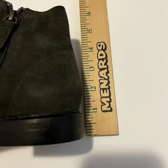 Kelsi Dagger Womens Booties 7 Green Brooklyn Latch Ankle Side Zip Boots $185