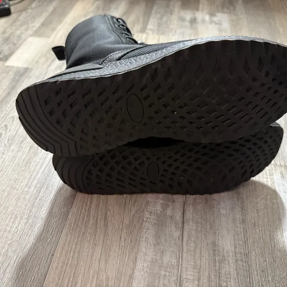 Kenneth Cole Black Ankle-High Boots outdoor workout wear