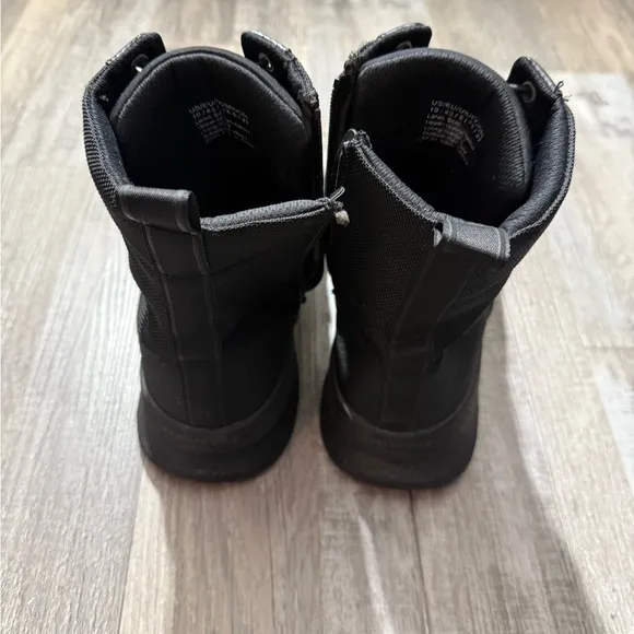 Kenneth Cole Black Ankle-High Boots outdoor workout wear