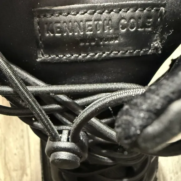 Kenneth Cole Black Ankle-High Boots outdoor workout wear