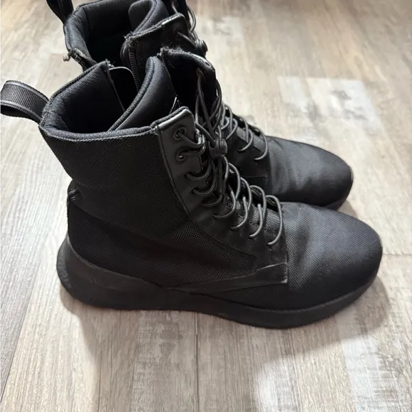 Kenneth Cole Black Ankle-High Boots outdoor workout wear