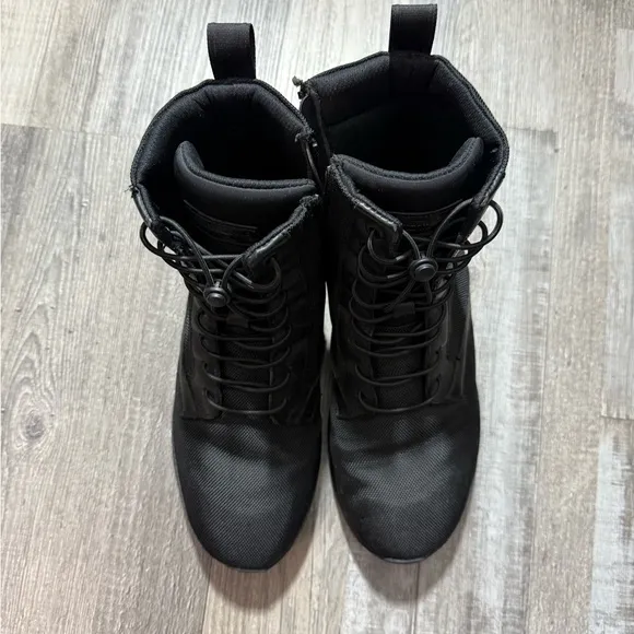 Kenneth Cole Black Ankle-High Boots outdoor workout wear