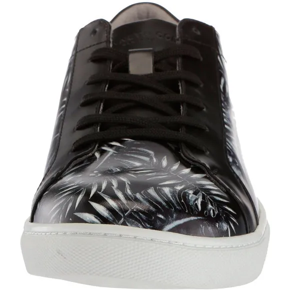 Kenneth Cole New York Mens Kam Palm Leaf Sneakers Black