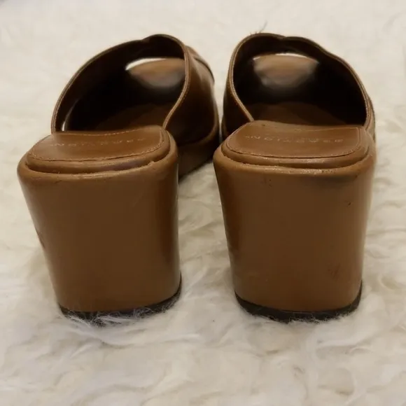 💕KENNETH COLE REACTION💕 Thed Late Show Platform Wedge Peep Toe Sandals 10