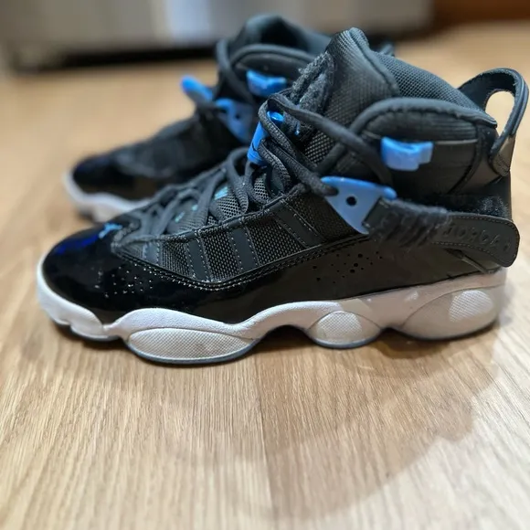 Kids Black and Blue Athletic Shoes